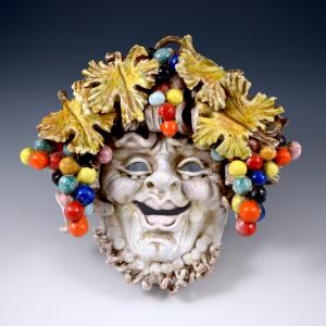 Maschera raffigurante Bacco